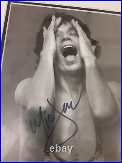 1960 Frame Autograph Of Rolling stones Mick Jagger