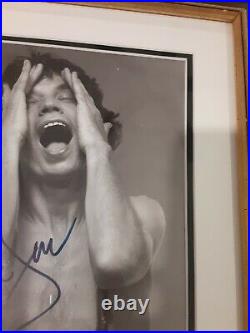 1960 Frame Autograph Of Rolling stones Mick Jagger