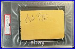 1960'S THE ROLLING STONES MICK JAGGER SIGNED AUTOGRAPHED 4x6 ALBUM PAGE PSA COA