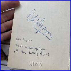 1960s Autograph Album Book THE ROLLING STONES + Actors + Footballers