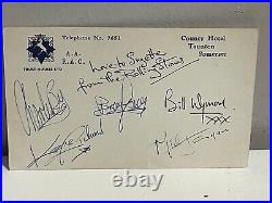 1963 The Rolling Stones Postcard Autographed Wyman Jones Jagger Richards Watts