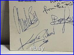 1963 The Rolling Stones Postcard Autographed Wyman Jones Jagger Richards Watts