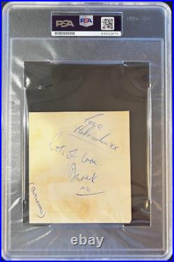 1965 The Rolling Stones Keith Richards Signed Autographed Album Page Psa Slab