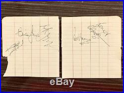 1966 Rolling Stones authentic signed/autographed pages-Brian Jones/Mick Jagger+3
