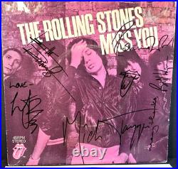 1978 Rolling Stones'Miss You' 45 Record Signed By 5 Mick Jagger Keith Richards
