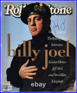 1990 Billy Joel Signed Autographed Rolling Stones Magazine Beckett Authentic 1990 Billy Joel Signed Autographed Rolling Stones Magazine Beckett Authentic