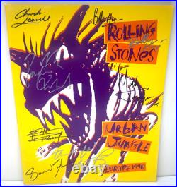 1990 Rolling Stones Concert Program Signed By 8 Mick Jagger Keith Richards Watts