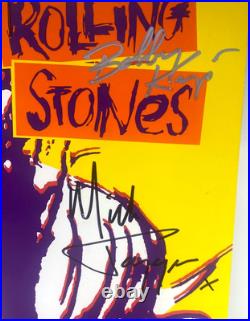 1990 Rolling Stones Concert Program Signed By 8 Mick Jagger Keith Richards Watts