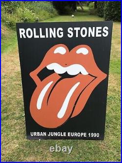 1990 Rolling Stones Urban Jungle Europe Tour Subway PROMO Billboard /Sign /