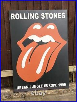1990 Rolling Stones Urban Jungle Europe Tour Subway PROMO Billboard /Sign /