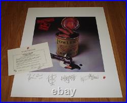 1995 The Rolling Stones Sticky Fingers Spanish LP Signed Lithograph Poster COA