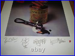 1995 The Rolling Stones Sticky Fingers Spanish LP Signed Lithograph Poster COA