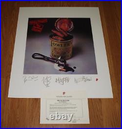 1995 The Rolling Stones Sticky Fingers Spanish LP Signed Lithograph Poster COA