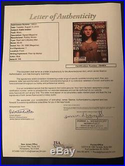 1996 Rolling Stone Magazine Eddie Vedder Signed Autograph Pear Jam COA JSA
