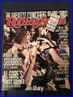1999 Rolling Stone Magazine Eddie Vedder Autographed / Signed Pearl Jam Coa