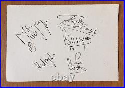 22 Jagger Watts 1970 Rolling Stones 5x SIGNED Autograph Signature Signed