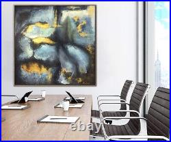 48x48 Original Abstract Painting Abstract Paintings On Canvas ROLLING STONES