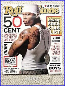 50 Cent Signed Rolling Stone Magazine PSA/DNA COA Autograph Curtis Jackson