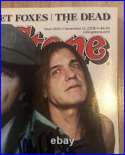 AC/DC autographed rolling stone magazine