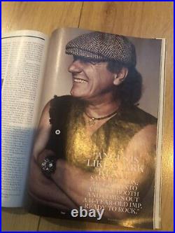 AC/DC autographed rolling stone magazine