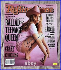 ALICIA SILVERSTONE CLUELESS AUTOGRAPHED Rolling Stones SEXY STUDIO PHOTO CA COA