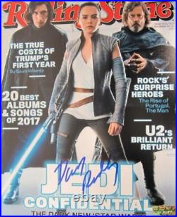 AUTOGRAPHED DAISY RIDLEY Rolling Stone Cover 8X10 signed STAR WARS PHOTO COA