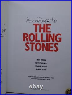 According To The Rolling Stones First Edition Signed/inscribed By Keith Richards