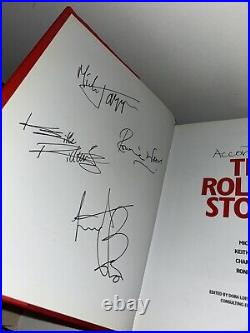 According to The Rolling Stones 2003 SIGNED  Hardback Book Coffee Table Colle