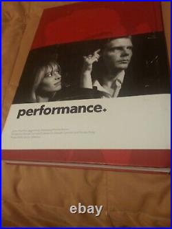 An autograph of the 50th edition of the book Performance, the movie withmick jagger