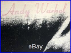 Andy Warhol Art Cover Rolling Stones Lp Autograph Pop Stamped Signature Factory