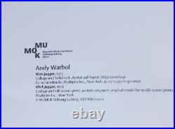 Andy Warhol Mick Jagger 1975 Rolling Stones Original Poster Pop Art Print Signed Andy Warhol Mick Jagger 1975 Rolling Stones Original Poster Pop Art Print Signed