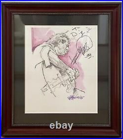 Arax Keith Richards original signed painting by Joe Petruccio with COA