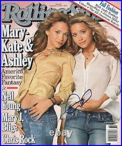 Ashley Olsen Signed Rolling Stone Magazine Authentic Autograph Olsen Twin