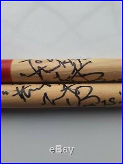 Authentic Charlie Watts Rolling Stones Signed Autographed Drumsticks Very Rare