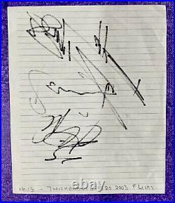 Authentic Original Rolling Stones Hand Signed Autograph All 5 Jagger Richards
