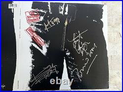 Authentic Rolling Stones Signed Lp Record & Cover 5 Autographed Sticky Fingers