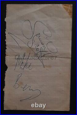 Authentic Rolling Stones autographs signed England 1964 Mick Jagger Keith Brian