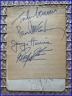Autograph Book 1960s includes The Beatles, Rolling Stones and others VERY RARE