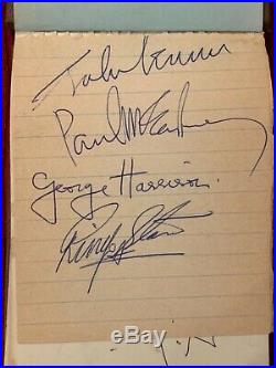 Autograph Book 1963 -The Beatles and Rolling Stones and others VERY RARE