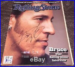 Autographed BRUCE SPRINGSTEEN Signed ROLLING STONE Certified Authentic BAS