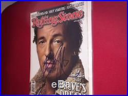 Autographed BRUCE SPRINGSTEEN Signed ROLLING STONE MAGAZINE THE BOSS
