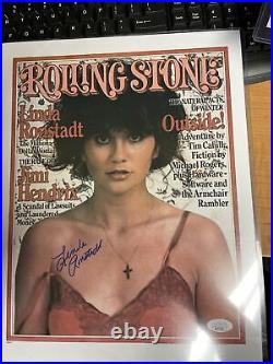 Autographed Linda Ronstadt 11x14 Photo JSA Certified Signed Rolling Stone Photo