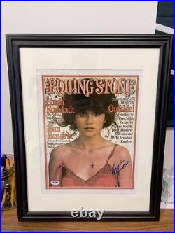 Autographed Linda Ronstadt Signed 11x14 Framed Photo Rolling Stones PSA STICKER