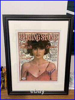 Autographed Linda Ronstadt Signed 11x14 Framed Photo Rolling Stones PSA STICKER