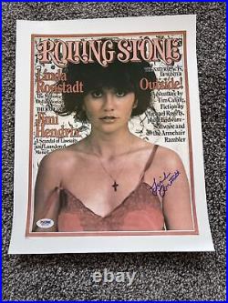 Autographed Linda Ronstadt Signed 11x14 Photo Rolling Stones Cover PSA STICKER