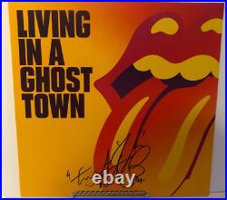 Autographed Rolling Stones Charlie Watts signed Living in a Ghost Vinyl LP JSA