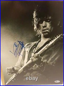 Autographed Rolling Stones/Keith Richards 11x14 Photo. Full Beckett Letter