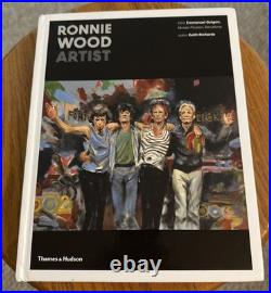 Autographed Ronnie Wood Artist Book. The Rolling Stones. Web Exclusive