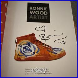 Autographed Ronnie Wood Artist Book. The Rolling Stones. Web Exclusive