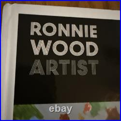Autographed Ronnie Wood Artist Book. The Rolling Stones. Web Exclusive